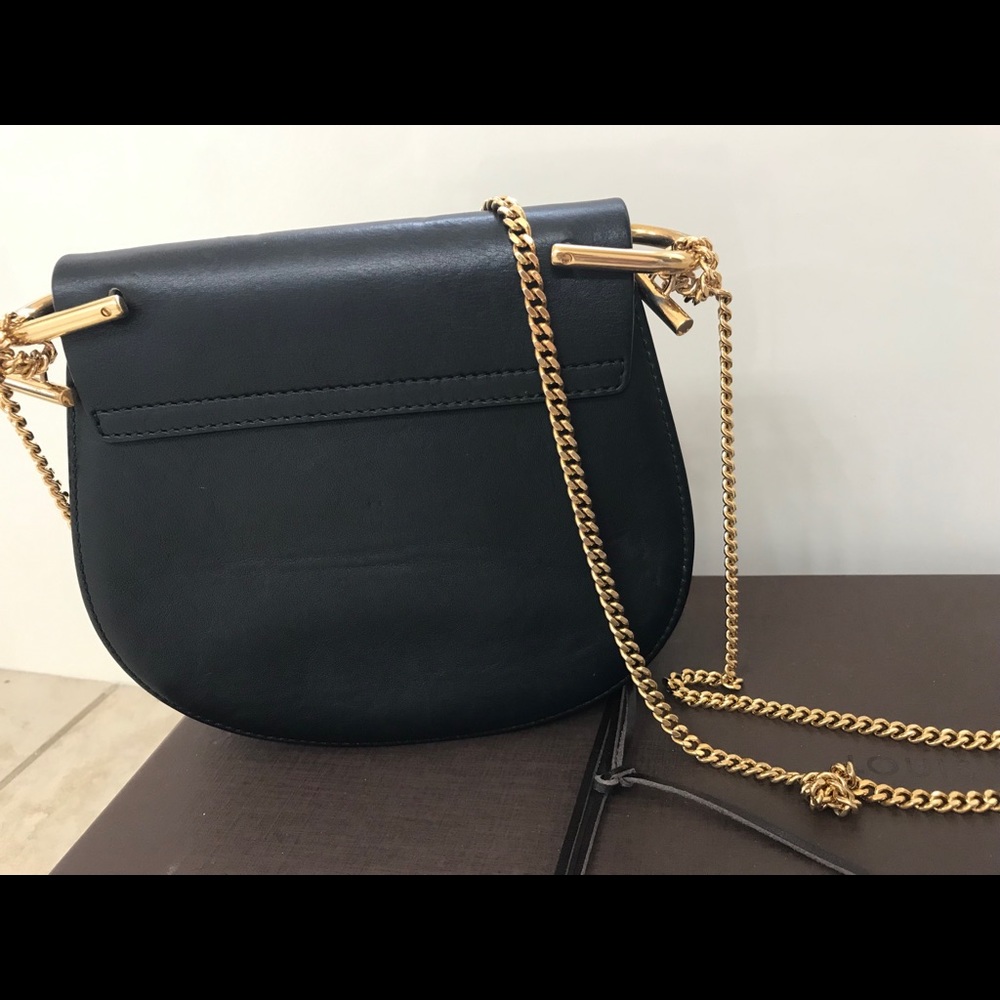 Black Python Chloe Shoulder Bag - image 2